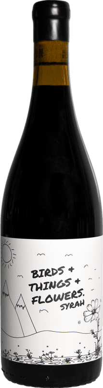 Kostenloser Versand | Rotwein Upsidedown Birds Things Flowers Washington Vereinigte Staaten Syrah 75 cl