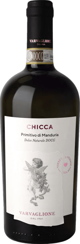 31,95 € Spedizione Gratuita | Vino Dolce Varvaglione Chicca Natural — Naturale D.O.C. Primitivo di Manduria