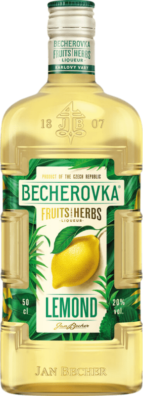 免费送货 | 草本利口酒 Becherovka 捷克共和国 中瓶装 50 cl Lemon — 柠檬