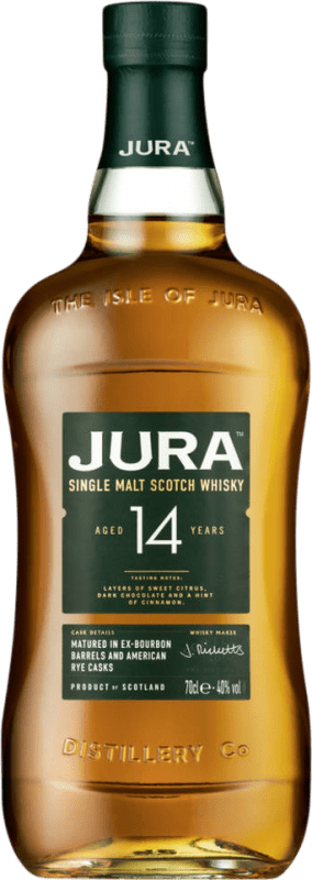 Envoi gratuit | Whisky Single Malt Isle of Jura Cask — Fût, Rye Royaume-Uni 14 Ans 70 cl