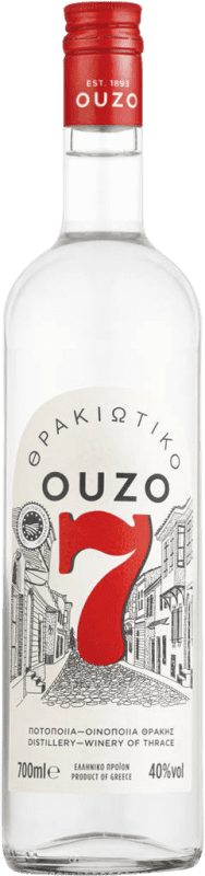 Бесплатная доставка | Анисовый ликёр Ouzo 7 Thracian Греция 70 cl
