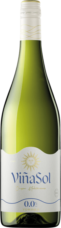 Envio grátis | Vinho Branco Torres Viña Sol Espanha 75 cl Sem Álcool