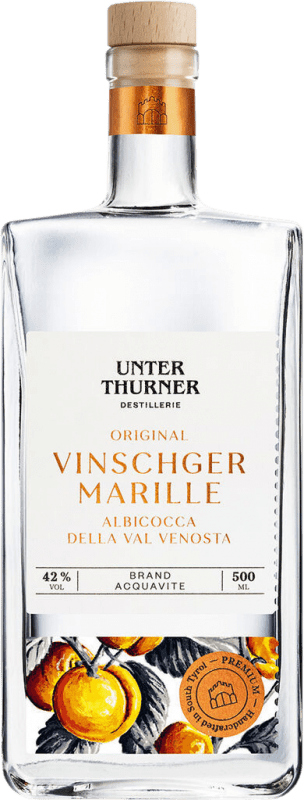 177,95 € Бесплатная доставка | Аквавит Unterthurner Vinschger Оригинальный Средняя бутылка 50 cl Marille — Абрикос