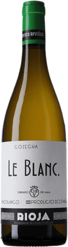 Бесплатная доставка | Белое вино Olivier Rivière D.O.Ca. Rioja Ла-Риоха Испания Garnacha — Гренаш, Viura — Виура, Malvasia — Мальвасия 75 cl