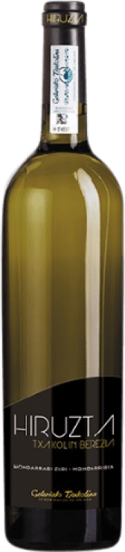 22,95 € Spedizione Gratuita | Vino Bianco Hirutza Txakoli Berezia D.O. Getariako Txakolina