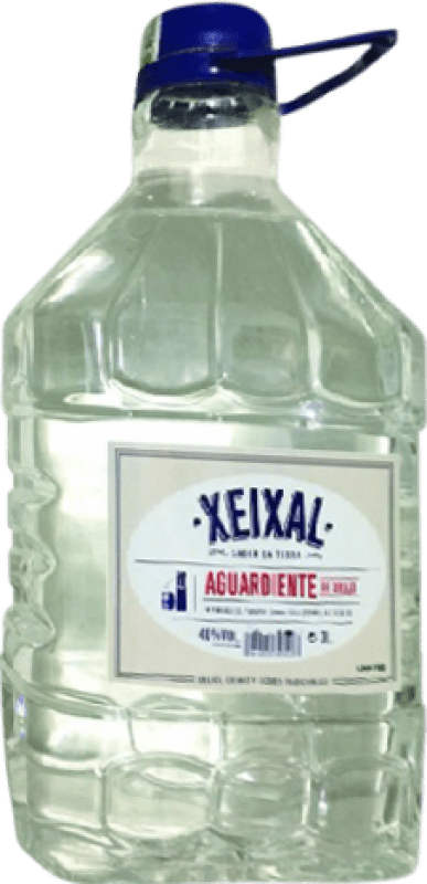Envio grátis | Aguardente Orujo Xeixal Espanha Garrafão 3 L