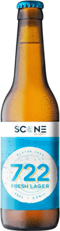 Spedizione Gratuita | Birra Scone Fresh 722 Lager Spagna Bottiglietta Terzo 33 cl