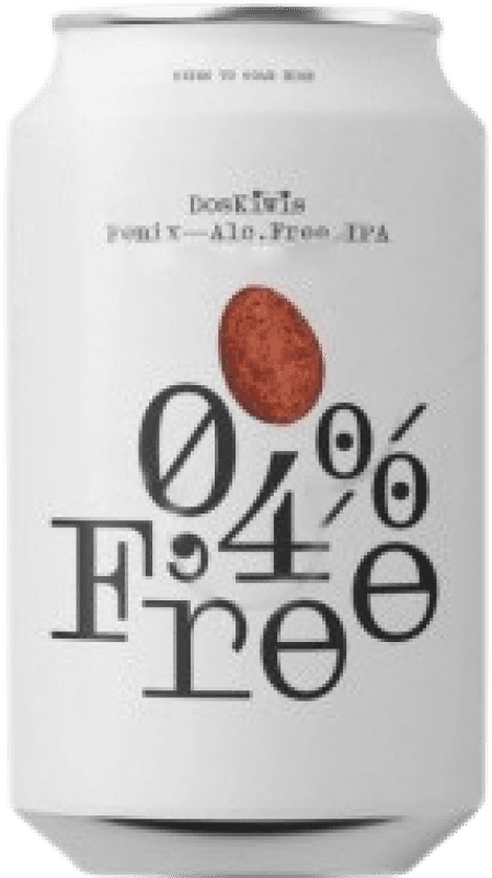 Бесплатная доставка | Пиво Doskiwis Fenix Free IPA — India Pale Ale Испания Жестяная банка 33 cl