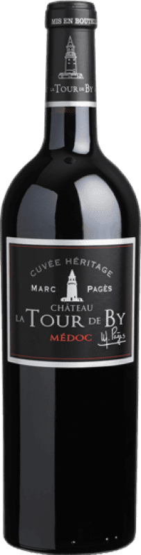 Envoi gratuit | Vin Rouge Château La Tour De By Marc Pagès Héritage — Légataire Traditionnel A.O.C. Médoc Bordeaux France 75 cl