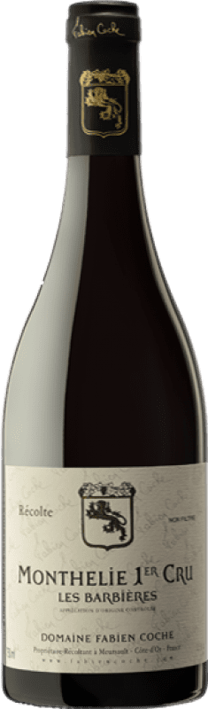 Envoi gratuit | Vin Rouge Domaine Fabien Coche Les Barbières 1er Premier Cru A.O.C. Monthélie Bourgogne France 75 cl