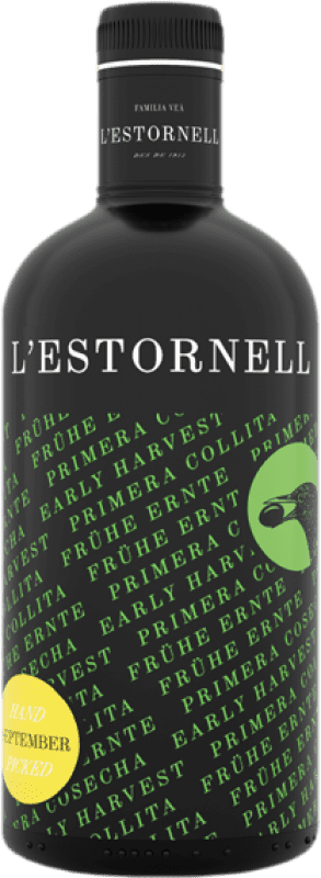 Free Shipping | Olive Oil L'Estornell Primera Cosecha — Harvest, EVOO Extra Virgin Spain Medium Bottle 50 cl