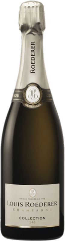 Free Shipping | White Sparkling Wine Louis Roederer 246 Collection A.O.C. Champagne Champagne France Half Bottle 37 cl