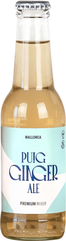 Envio grátis | Caixa de 24 unidades Refrigerantes Puig Espanha Garrafinha 20 cl Ginger Ale
