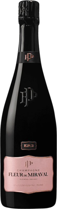 Envio grátis | Espumante Rosé Château Miraval Fleur ER2 Rosé, Exclusivo A.O.C. Champagne Champagne França Pinot Noir, Chardonnay 75 cl