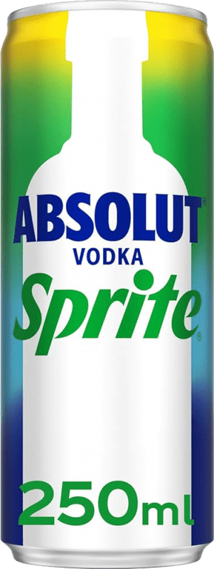 Envoi gratuit | Boîte de 12 unités Mixer Absolut Sprite Zero Sans Sucre Suède Canette 25 cl