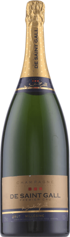 139,95 € Kostenloser Versand | Weißer Sekt Saint Gall Brut — Herb 1er Premier Cru Erste Lage, Millésimé Magnumflasche 1,5 L