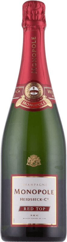 Free Shipping | White Sparkling Wine Heidsieck Top Seco — Dry Monopole, Red A.O.C. Champagne Champagne France 75 cl