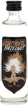 Free Shipping | 24 units box Vodka Karneval. Bonez Mc&Raf Camora Germany Miniature Bottle 4 cl Haselnuss — Hazelnut