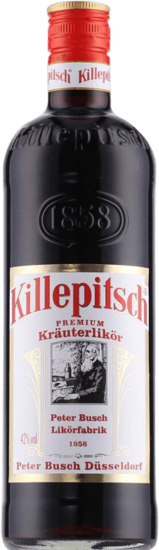 13,95 € Spedizione Gratuita | Scatola da 12 unità Liquore alle Erbe Killepitsch Premium Bottiglietta Mignon 2 cl