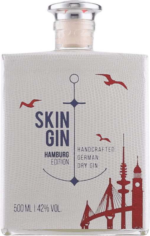 51,95 € | Ginebra Gin Skin Hamburg Edición Limitada Alemania Botella Medium 50 cl