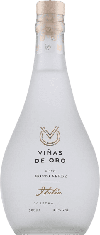 Spedizione Gratuita | Pisco Viñas de Oro Perù Bottiglia Medium 50 cl Anís — Anice, Mosto Verde