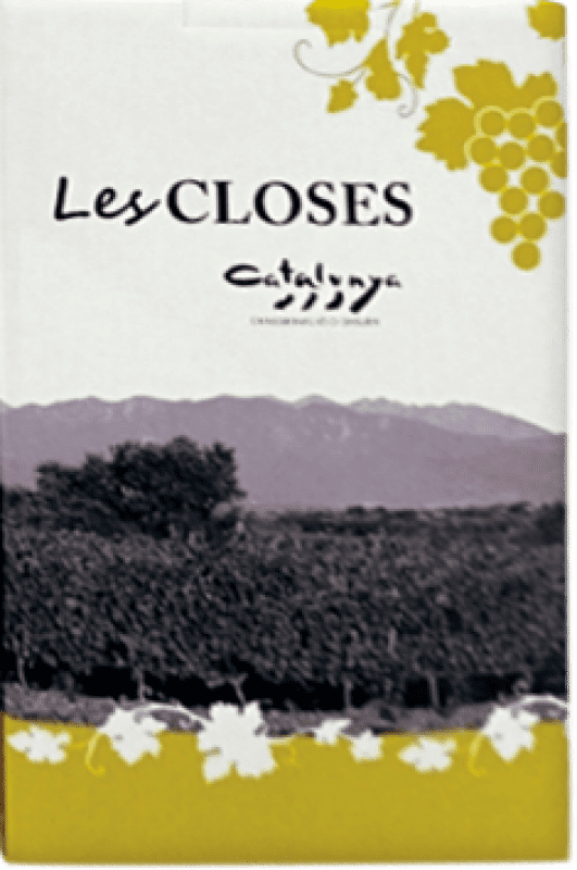 28,95 € Envio grátis | Vinho Branco Mas Llunes Les Closes D.O. Catalunya Bag in Box 5 L