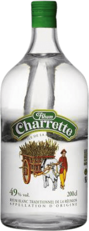 Envoi gratuit | Rhum Charrette Blanco — Blanc Réunion Bouteille Spéciale 2 L