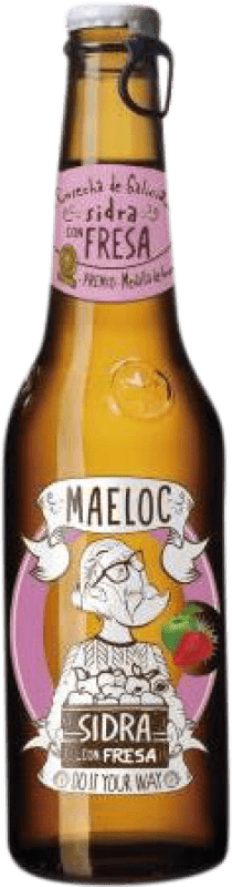 2,95 € Envío gratis | Sidra Maeloc Botellín Tercio 33 cl Fresa
