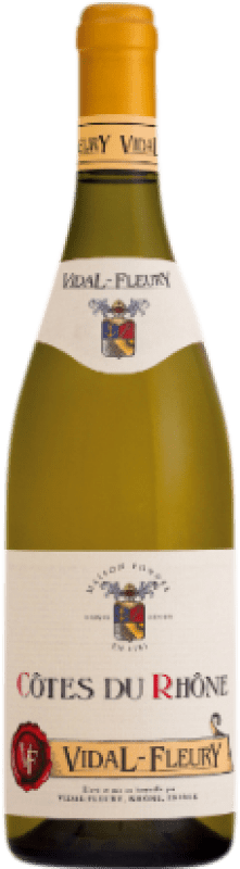 13,95 € | Vino Blanco Vidal-Fleury A.O.C. Côtes du Rhône Rhône Francia Garnacha, Viognier 75 cl