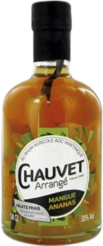 17,95 € | Rhum Chauvet Arrangé France Bouteille Medium 50 cl Mango — Mangue, Piña — Ananas