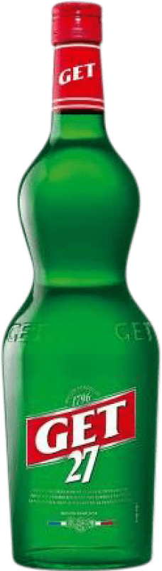 38,95 € Envío gratis | Licor de Hierbas Get 27 Verde Botella Especial 2 L Peppermint — Menta