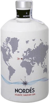 Envoi gratuit | Genièvre Gin Atlantic Galician Nordés Espagne Petite Flasque 20 cl