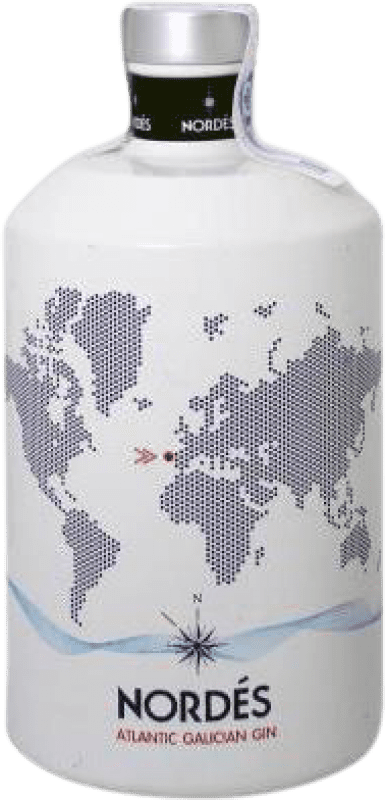10,95 € | Ginebra Gin Atlantic Galician Nordés España Petaca Pequeña 20 cl