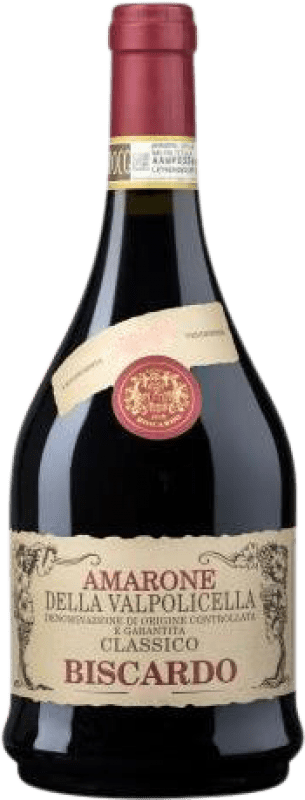 Spedizione Gratuita | Vino Rosso Biscardo Classico D.O.C.G. Amarone della Valpolicella Veneto Italia Corvina, Corvinone, Oseleta 75 cl