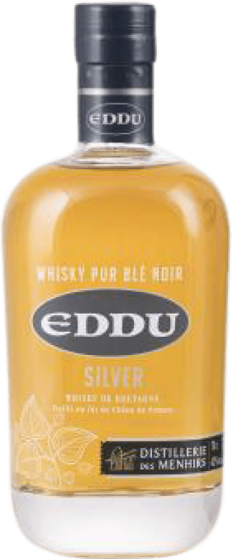 Spedizione Gratuita | Whisky Single Malt Menhirs Eddu Blé Noir Silver — Edizione Argento Francia 70 cl Trigo — Grano