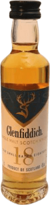 38,95 € | Whisky Single Malt Glenfiddich Ecosse Royaume-Uni 18 Ans Petite Bouteille 20 cl