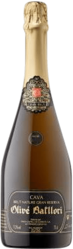 29,95 € Envío gratis | Espumoso Blanco Finca Batllori Brut Nature Gran Reserva D.O. Cava