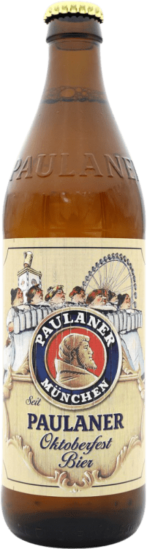 2,95 € Spedizione Gratuita | Birra Paulaner Oktoberfest Edizione Limitata Bottiglia Medium 50 cl