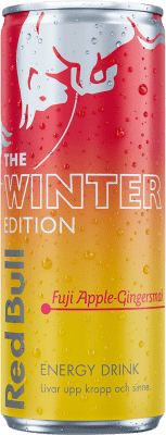 Энергетический напиток Коробка из 24 единиц Red Bull Energy Drink Winter Fuji Без сахара 25 cl Ginger — Имбирь, Apple — Яблоко
