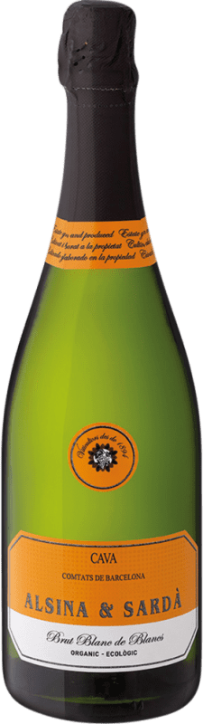 15,95 € Envío gratis | Espumoso Blanco Alsina & Sardà Brut Blanc de Blancs D.O. Cava