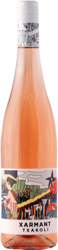 Envío gratis | Vino Rosado Artomaña Xarmant Seco Rosé — Rosado D.O. Arabako Txakolina País Vasco España Hondarribi Zuri, Hondarribi Beltza 75 cl