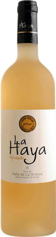 Free Shipping | White Wine La Haya Semiseco — Semi Dry D.O. Valle de la Orotava Canary Islands Spain Malvasia, Albillo 75 cl Fruity