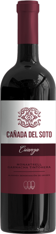 Free Shipping | Red Wine Cano Cañada del Soto Seco — Dry Crianza — Aged D.O. Almansa Castilla la Mancha Spain Garnacha — Grenache, Monastrell 75 cl Vegan