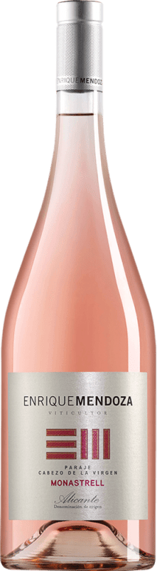 35,95 € Free Shipping | Rosé Wine Enrique Mendoza Seco — Dry D.O. Alicante Magnum Bottle 1,5 L Vegan