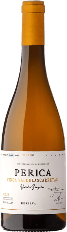 59,95 € Envío gratis | Vino Blanco Perica Valdelascarretas Seco Vino de Finca Reserva D.O.Ca. Rioja