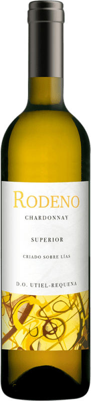 Envio grátis | Vinho Branco Rodeno Seco Superior, Sobre Lías — Sobre Borras D.O. Utiel-Requena Comunidade Valenciana Espanha Chardonnay 75 cl Vegano