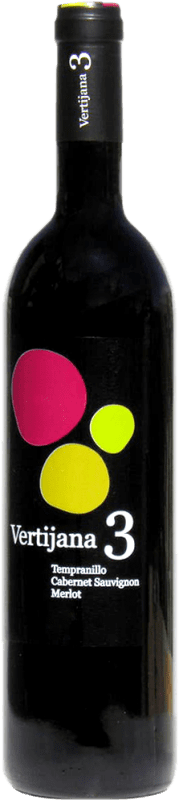 Envío gratis | Vino Tinto Vertijana. 3 Tres Seco D.O.P. Vino de Calidad de Granada Andalucía España Tempranillo, Merlot, Syrah, Cabernet Sauvignon 75 cl Vegano