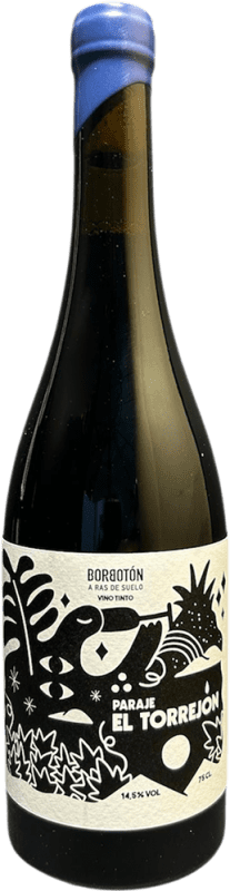 Envio grátis | Vinho Tinto Borbotón El Torrejón Seco Vino de Paraje — Vinho de Paraje Castela-Mancha Espanha Syrah, Garnacha — Grenache, Petit Verdot 75 cl Vegano