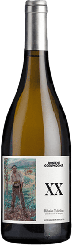 Envoi gratuit | Vin Blanc Doniene Gorrondona XX Seco — Sec D.O. Bizkaiko Txakolina Pays Basque Espagne Hondarribi Zuri 75 cl Végan