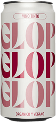 79,95 € Spedizione Gratuita | Scatola da 12 unità Vino Rosso Glop Seco — Secco D.O. Catalunya Bio — Ecologico Lattina 25 cl Vegano